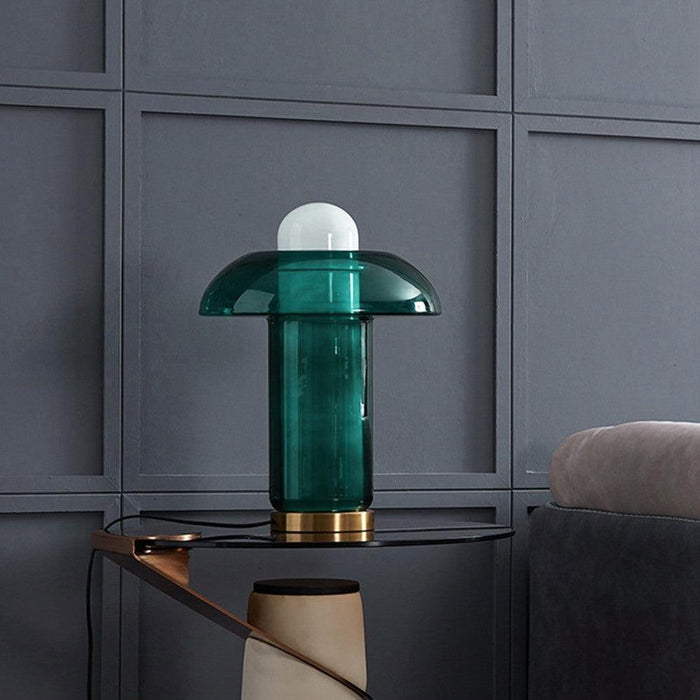 Glass Mushroom Table Lamp-DWHOME