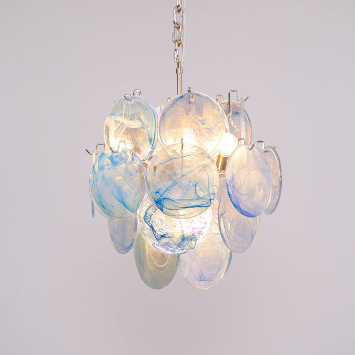 Blue Vistosi Disc Chandelier-DWHOME