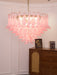 Blush Pink Glass Murano Chandelier-DWHOME