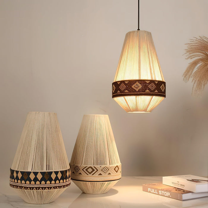 Bohemian Fringe Pendant Lamp.