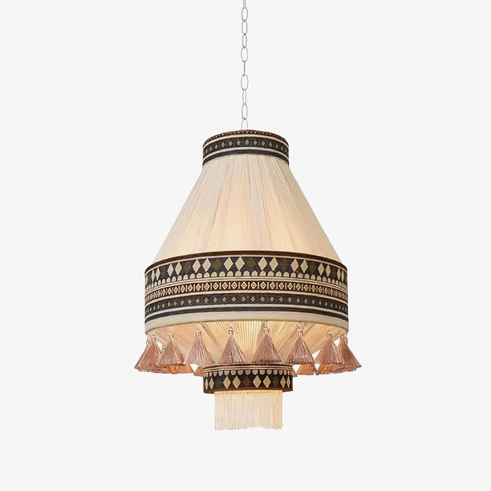 Bohemian Fringe Pendant Lamp.