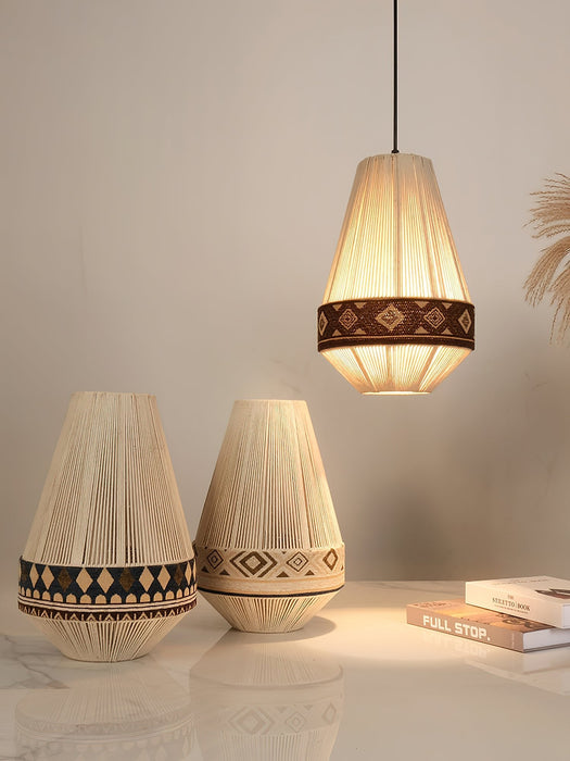 Bohemian Fringe Pendant Lamp.