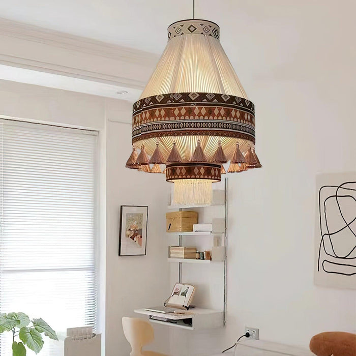 Bohemian Fringe Pendant Lamp-DWHOME