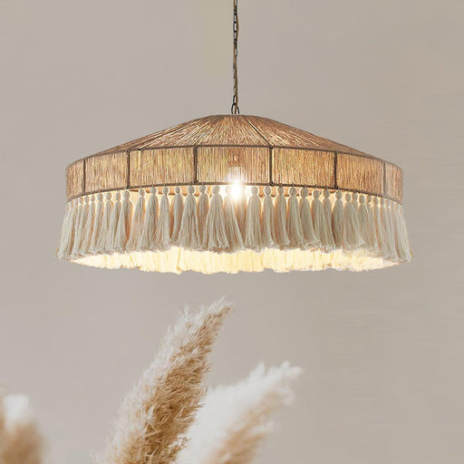 Bohemian Fringe Pendant Lamp.