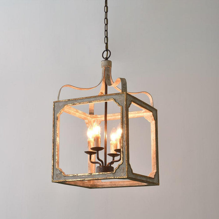 Boho Rustic Cube Chandelier - DWHOME