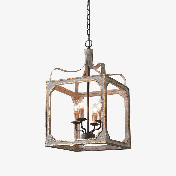 Boho Rustic Cube Chandelier - DWHOME