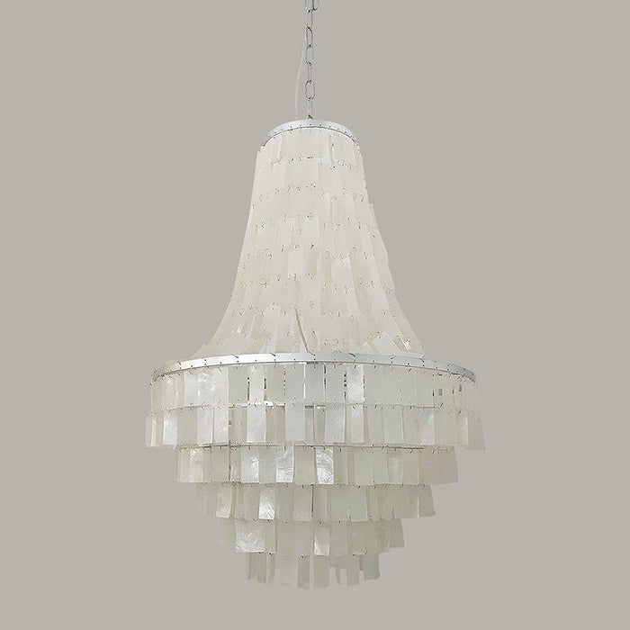 Boho Shell Tiered Chandelier-DWHOME