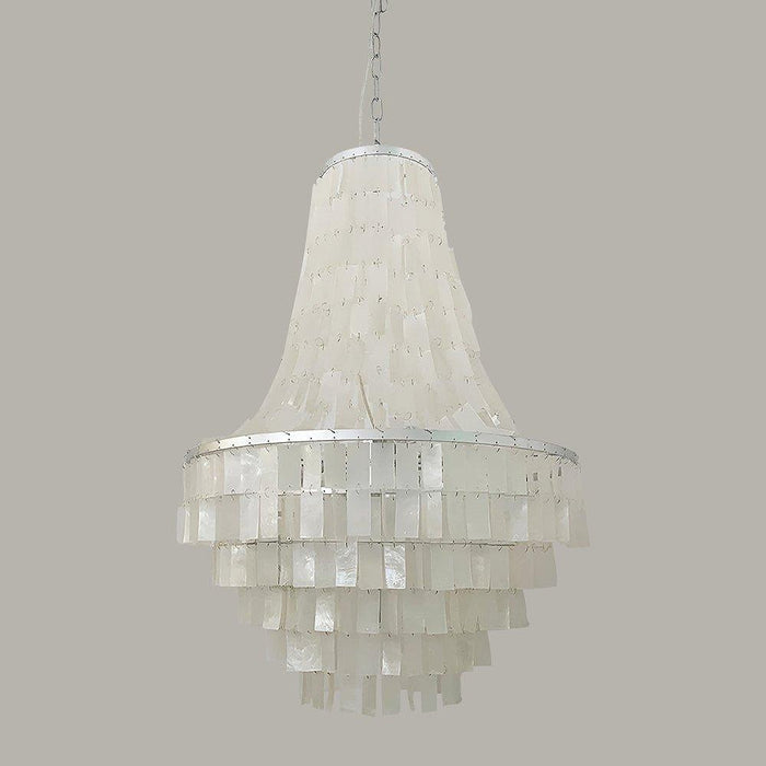 Boho Shell Tiered Chandelier-DWHOME