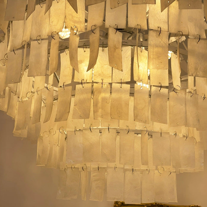 Boho Shell Tiered Chandelier-DWHOME