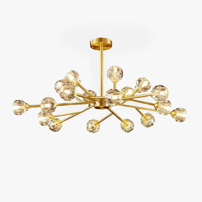 Crystal Ball Round Cluster Chandelier - DWHOME