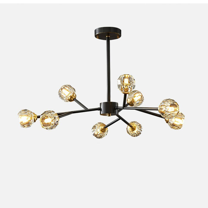 Crystal Ball Round Cluster Chandelier - DWHOME