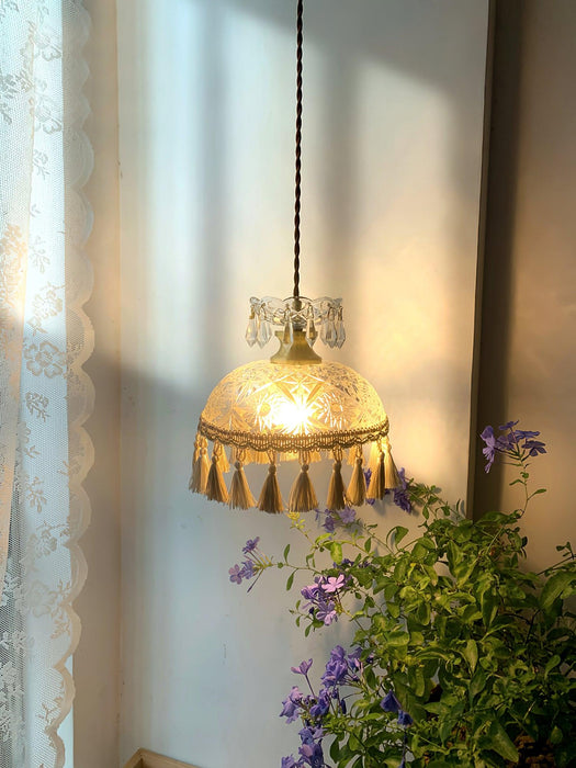 Bowl Tassel Pendant Light.