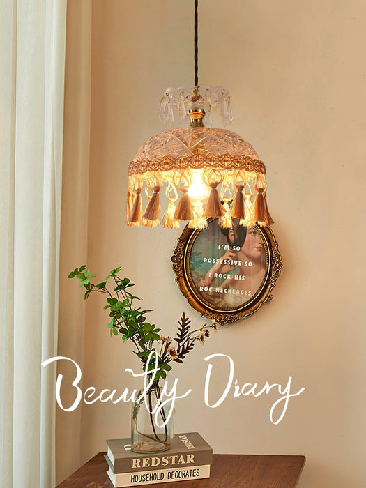 Bowl Tassel Pendant Light-DWHOME