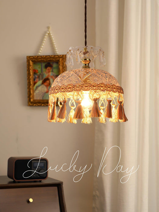 Bowl Tassel Pendant Light-DWHOME