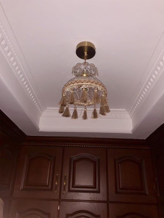Bowl Tassel Pendant Light-DWHOME
