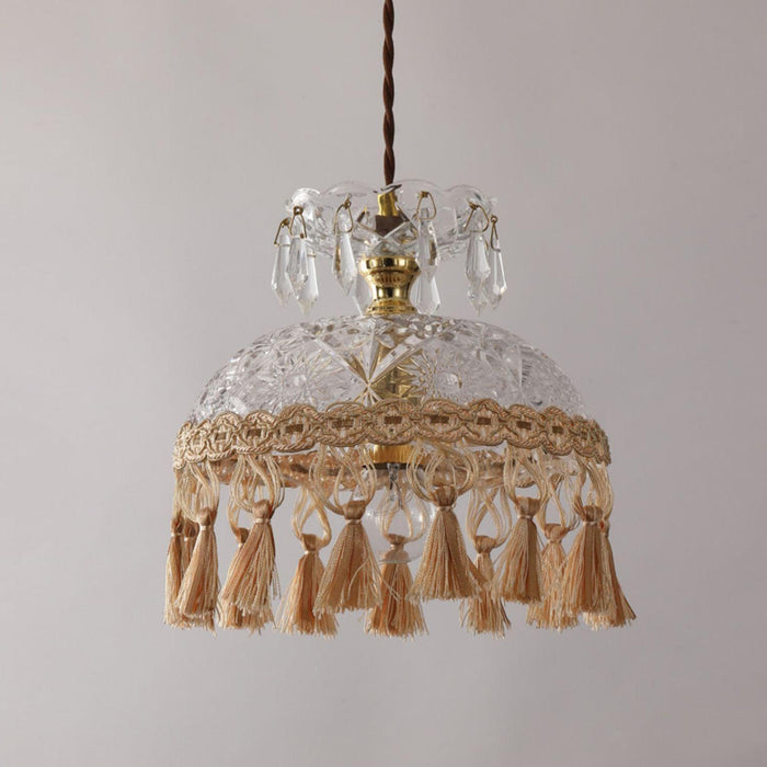 Bowl Tassel Pendant Light-DWHOME