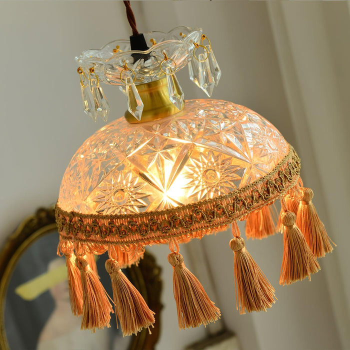 Bowl Tassel Pendant Light-DWHOME