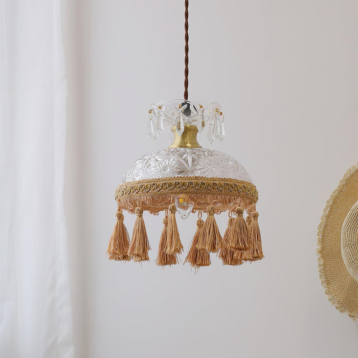 Bowl Tassel Pendant Light.