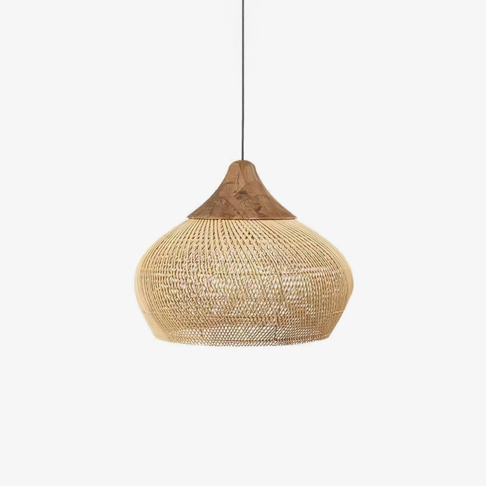 Braided Rattan Pendant Lamp.