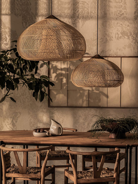 Braided Rattan Pendant Lamp - Vakkerlight