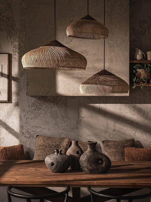 Braided Rattan Pendant Lamp-DWHOME
