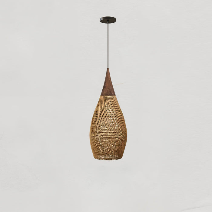 Braided Rattan Pendant Lamp - Vakkerlight