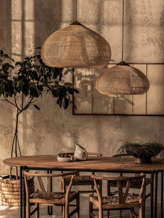 Braided Rattan Pendant Lamp - Vakkerlight