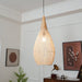 Braided Rattan Pendant Lamp.