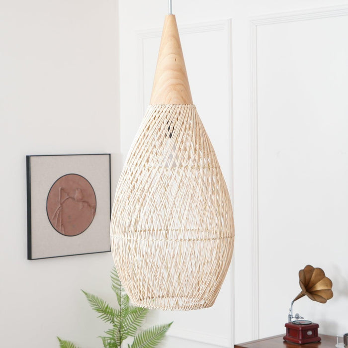 Braided Rattan Pendant Lamp-DWHOME