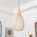 Braided Rattan Pendant Lamp.