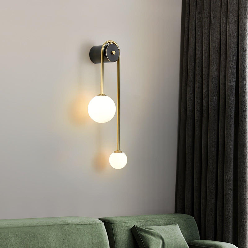 Brass Arc Wall Light-DWHOME