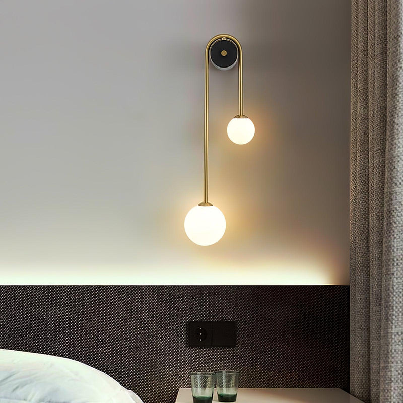 Brass Arc Wall Light-DWHOME