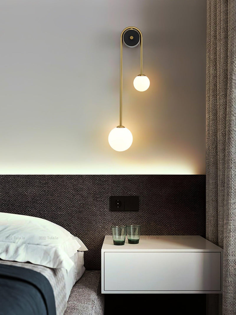 Brass Arc Wall Light-DWHOME