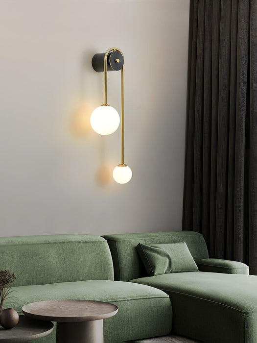 Brass Arc Wall Light-DWHOME