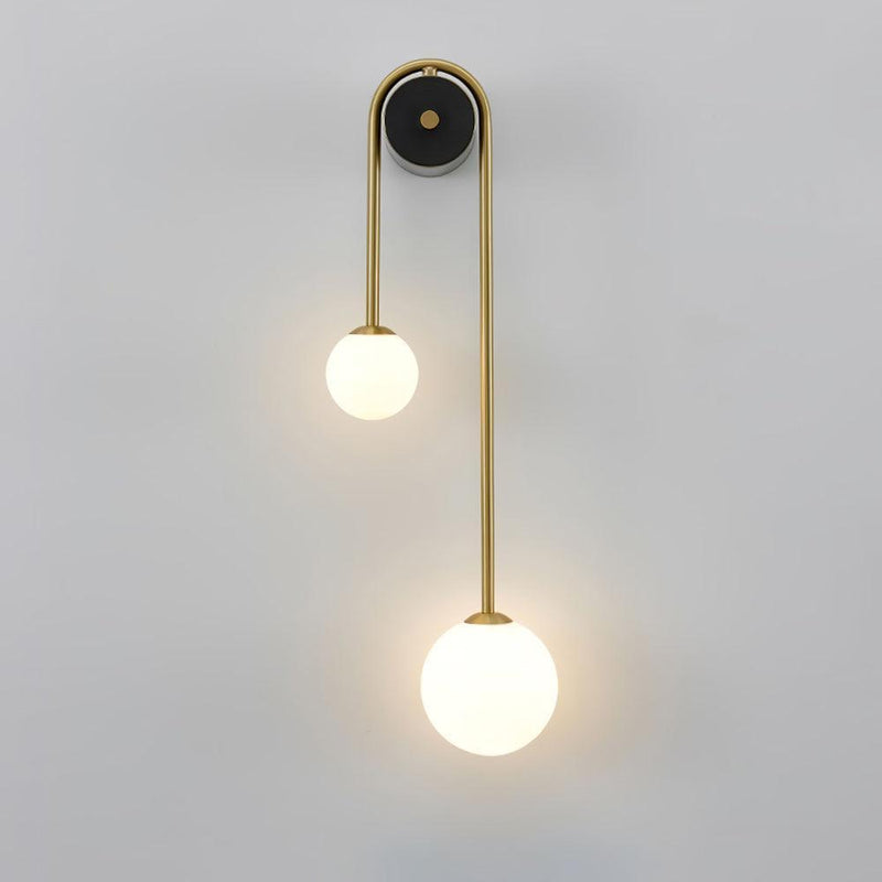 Brass Arc Wall Light-DWHOME
