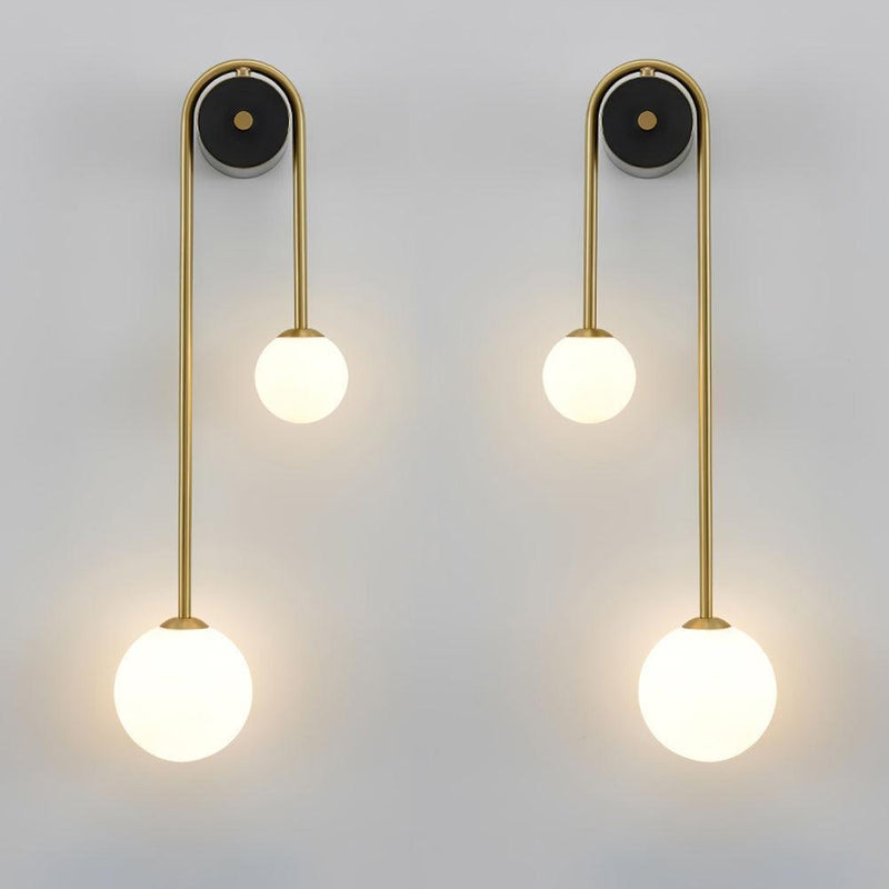 Brass Arc Wall Light-DWHOME