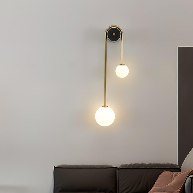 Brass Arc Wall Light-DWHOME