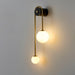 Brass Arc Wall Light.