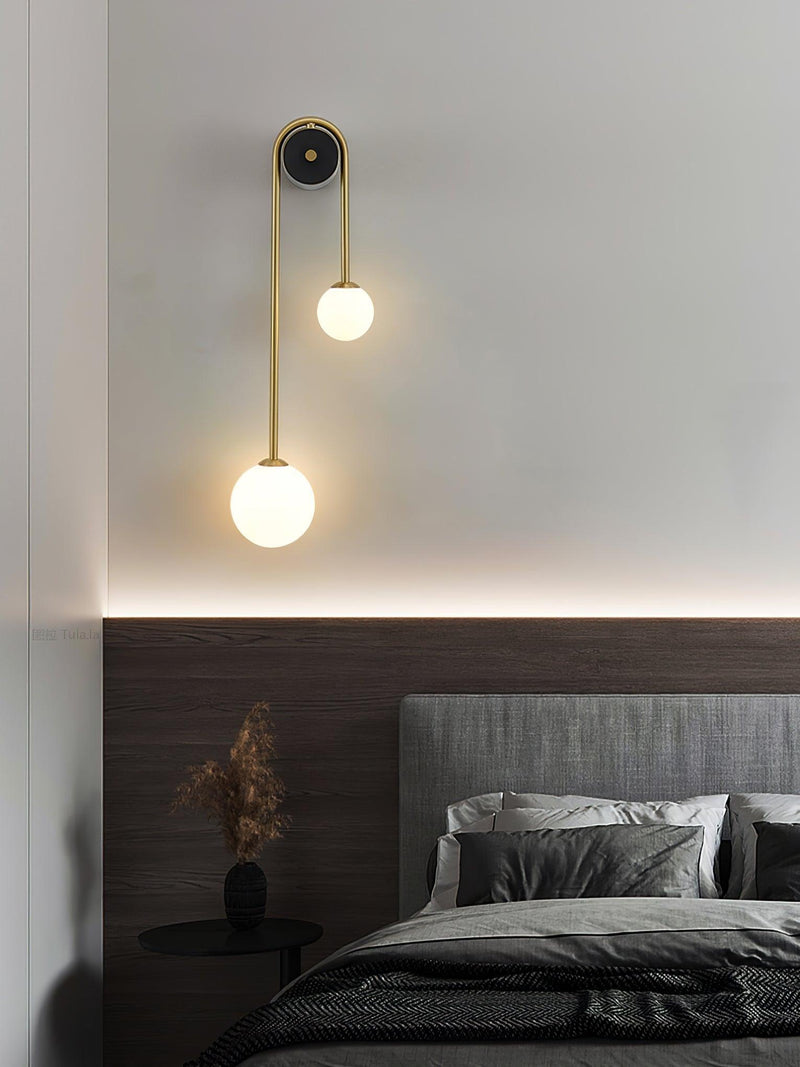 Brass Arc Wall Light-DWHOME