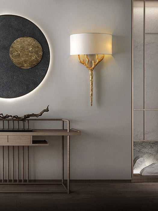 Brass Branch Wall Lamp-DWHOME