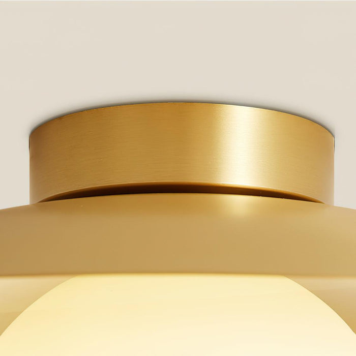 Brass Cap Ceiling Lamp.