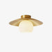 Brass Cap Ceiling Lamp.