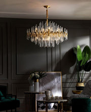 Vintage Antique Brass Chandelier-DWHOME