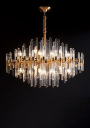 Vintage Antique Brass Chandelier-DWHOME
