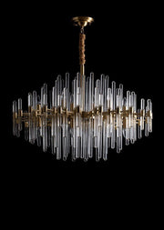 Vintage Antique Brass Chandelier-DWHOME