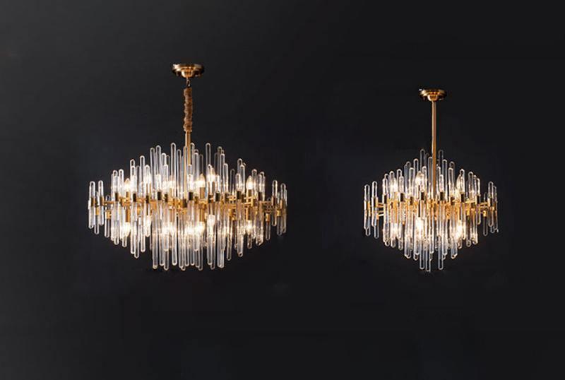 Vintage Antique Brass Chandelier-DWHOME