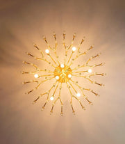 Vintage Antique Brass Chandelier-DWHOME