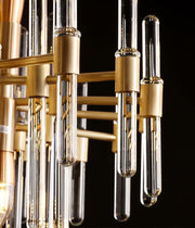 Vintage Antique Brass Chandelier-DWHOME