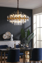 Vintage Antique Brass Chandelier-DWHOME