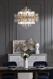 Vintage Antique Brass Chandelier-DWHOME